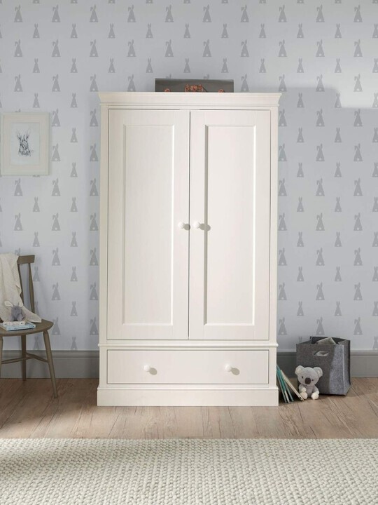 Oxford 4 Piece Cotbed set with Dresser Changer, Wardrobe and Essential Fibre Mattress image number 4